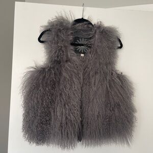 Ugh Gray Genuine Shearling Vest